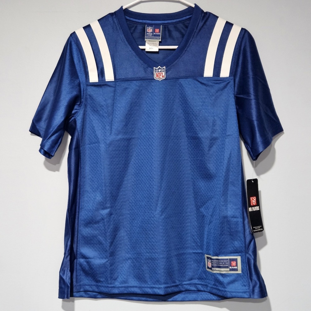 Pro Line Indianapolis Colts Women's Blank Jersey Size S Blue White